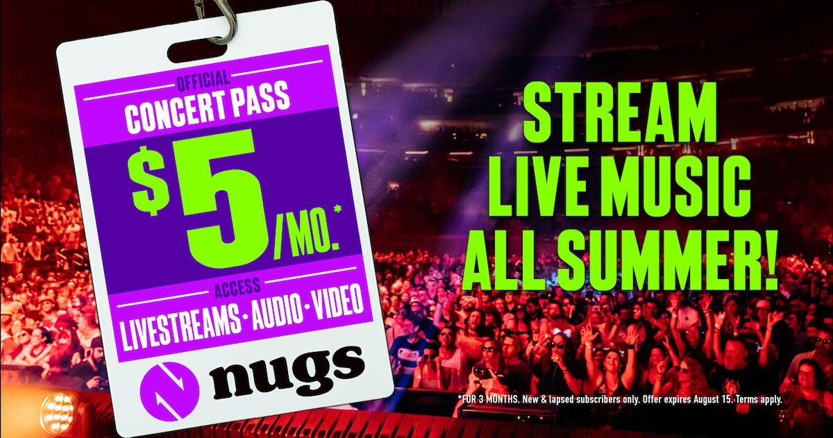 Screenshot or Official Image for livedownloads.com - Live Music Lives Here | Livestreams. Official Audio. Concert Videos | nugs