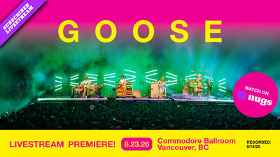 08/23/26 Premiere of 8-18-2026 Commodore Ballroom, Vancouver, BC 