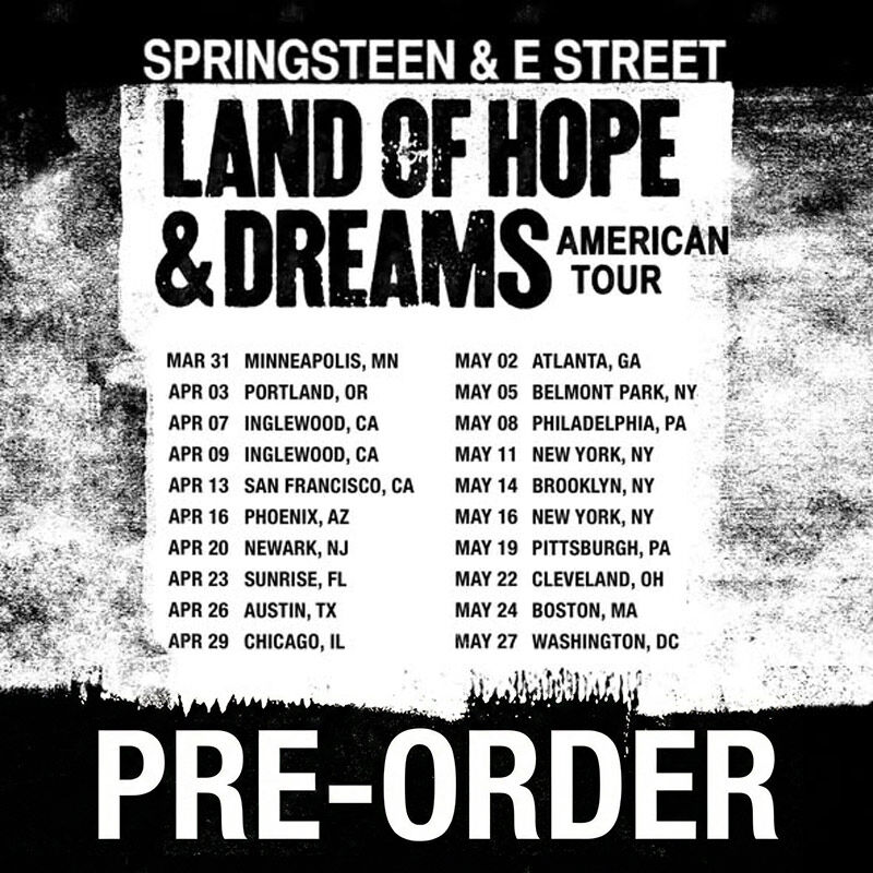 Bruce Springsteen 2026 US Tour