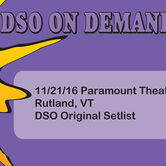 11/21/16 Paramount Theater, Rutland, VT 