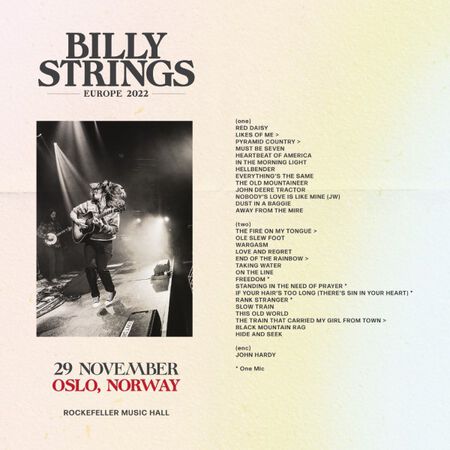 11/29/22 Rockefeller Music Hall, Oslo, NOR 