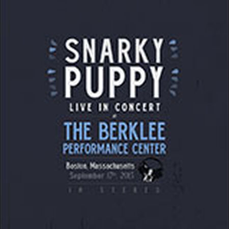 09/17/15 Berklee Performance Center, Boston, MA 