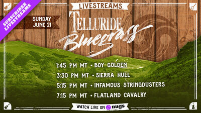 06/21/26 Telluride Bluegrass Festival, Telluride, CO 