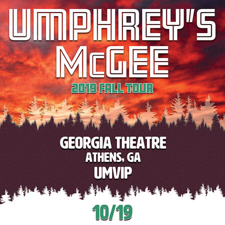 10/19/19 umVIP at Georgia Theater, Athens, GA 
