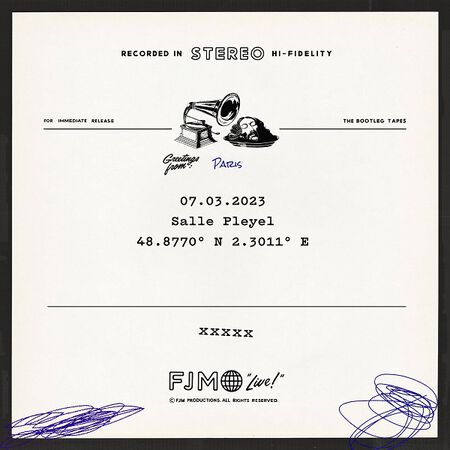 03/07/23 Salle Pleyel, Paris, France 