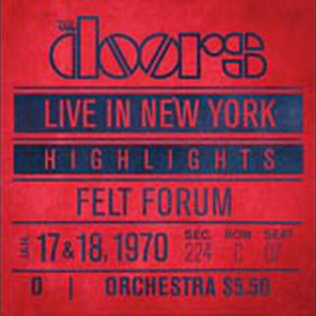 01/17/70 Live In New York (Highlights): Felt Forum, New York, NY 