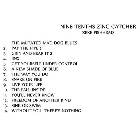 Nine Tenths Zinc Catcher