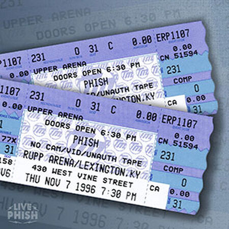 11/07/96 Rupp Arena, Lexington, KY 