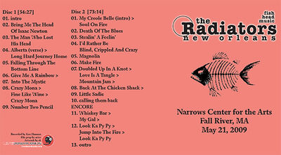 05/21/09 Narrows Center For The Arts, Fall River, MA 