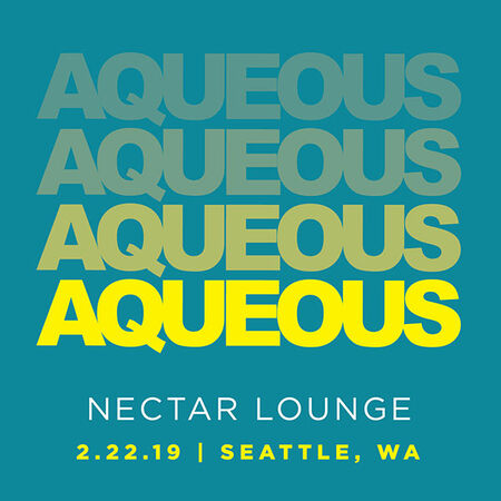 02/22/19 Nectar Lounge, Seattle, WA 