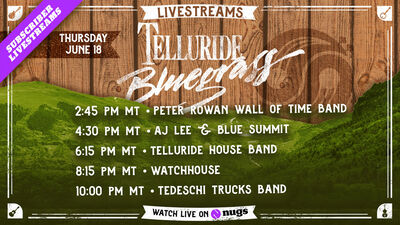 06/18/26 Telluride Bluegrass Festival, Telluride, CO 