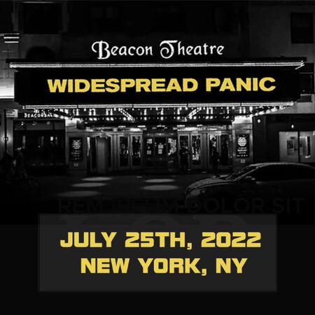 07/25/22 Beacon Theatre, New York, NY 
