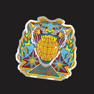 PHISH SPHERE TIGER TIGER STICKER