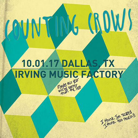 10/01/17 Irving Music Factory, Dallas, TX 