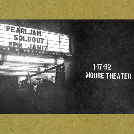 01/17/92 Moore Theater, Seattle, WA 
