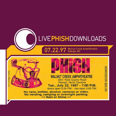 07/22/97 Walnut Creek Amphitheatre, Raleigh, NC 