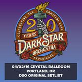 04/02/16 Crystal Ballroom DSO Setlist, Portland, OR 