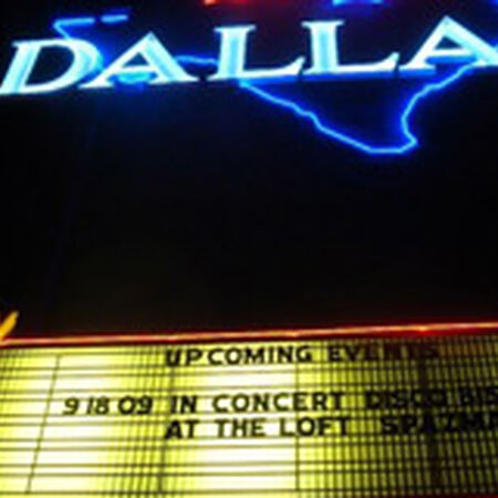 09/18/09 Palladium Ballroom, Dallas, TX 