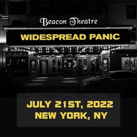 07/21/22 Beacon Theatre, New York, NY 