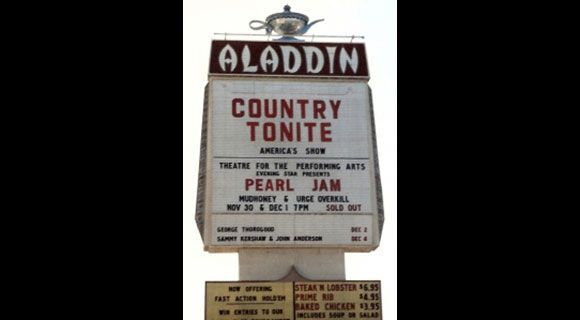 Pearl Jam Live Concert Setlist at Aladdin Theater, Las Vegas, NV