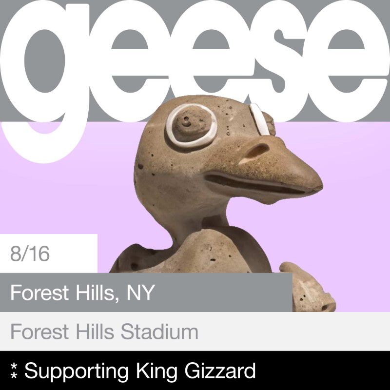 Geese Live Concert Setlist at Forest Hills Stadium, Queens, NY on 0816
