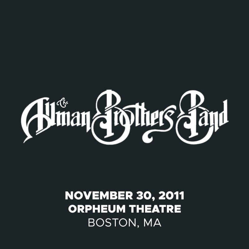 11/30/11 Orpheum Theatre, Boston, MA 
