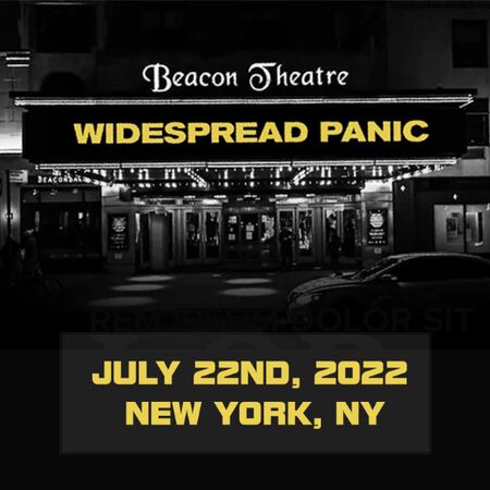 07/22/22 Beacon Theatre, New York, NY 