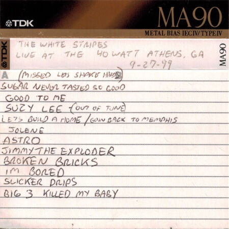 09/27/99 40 Watt Club, Athens, GA 