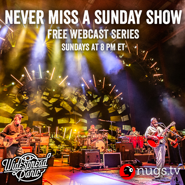 Watch Widespread Panic FREE Sundays