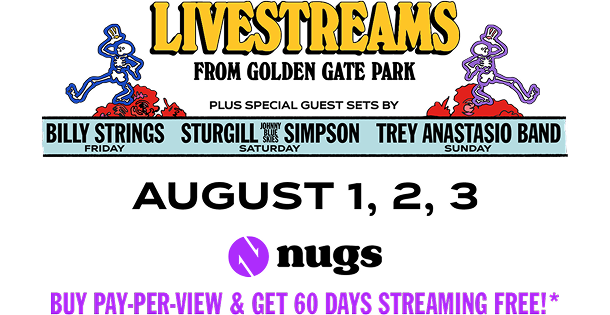 Livestreams from Golden Gate Park - August 1, 2, 3