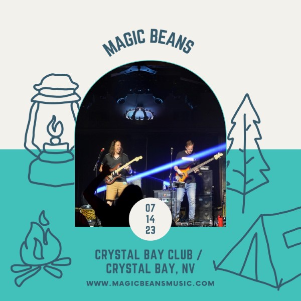 Magic Beans Live Concert Setlist at Crystal Bay Club, Crystal Bay, NV