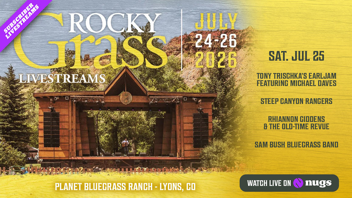 07/25/26 RockyGrass Festival, Lyons, CO 