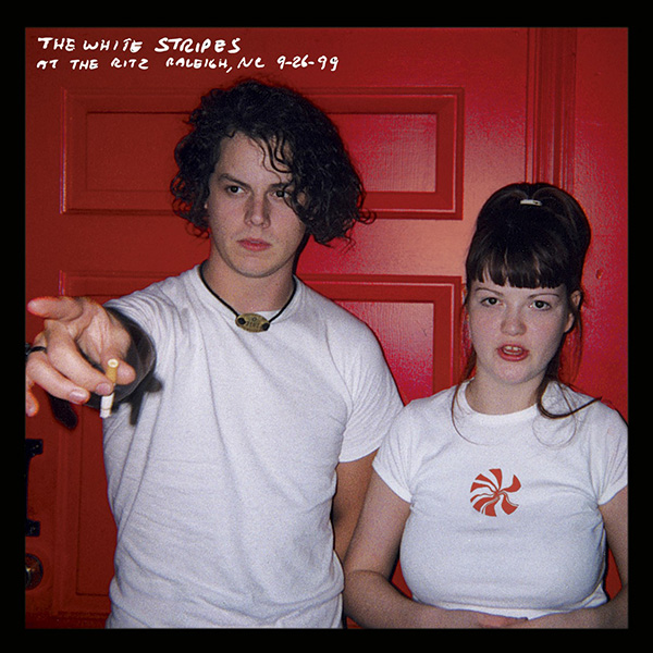 OVER(THE STRIPES )アナログレコード1999 The White Stripes Live Concert Setlist at The Ritz, Raleigh, NC on
